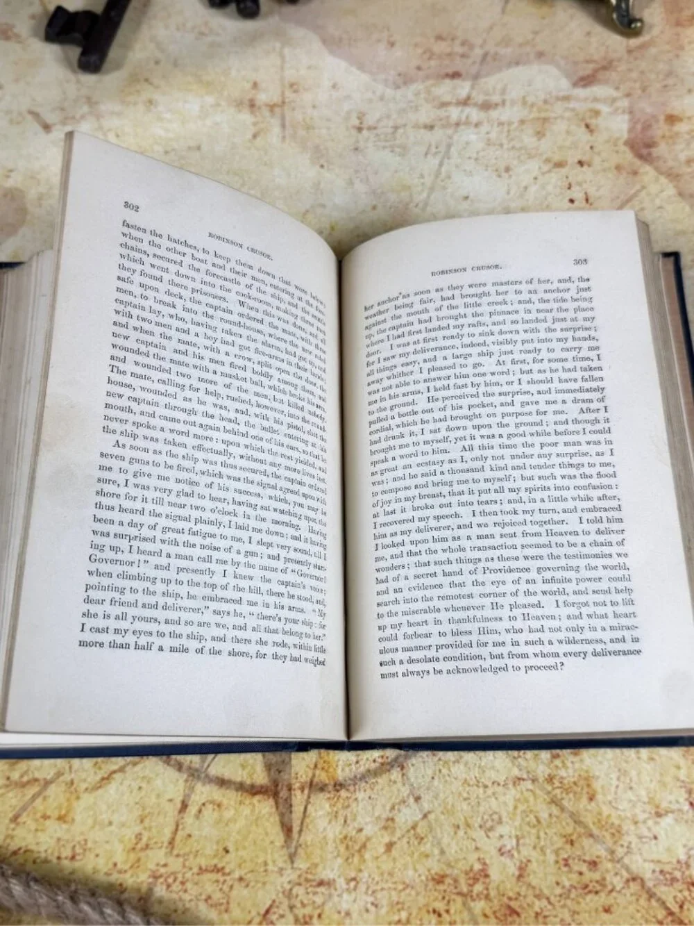 Antique Robinson Crusoe Alta Edition Hardcover Book | Victorian c. 1881-1895
